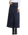 Nydj A-line Denim Maxi Skirt In Multi