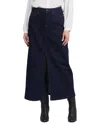 Nydj A-line Denim Maxi Skirt In Multi