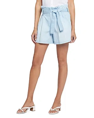 Nydj High Rise Paperbag Waist Shorts In Oceanfront