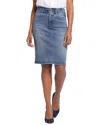 Nydj Hollywood High Waist Denim Pencil Skirt In Blue