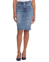 Nydj Hollywood Womens High-rise Denim Denim Skirt In Multi