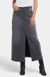 Nydj High Waist Slit Front Denim Maxi Skirt In Wild Spirit