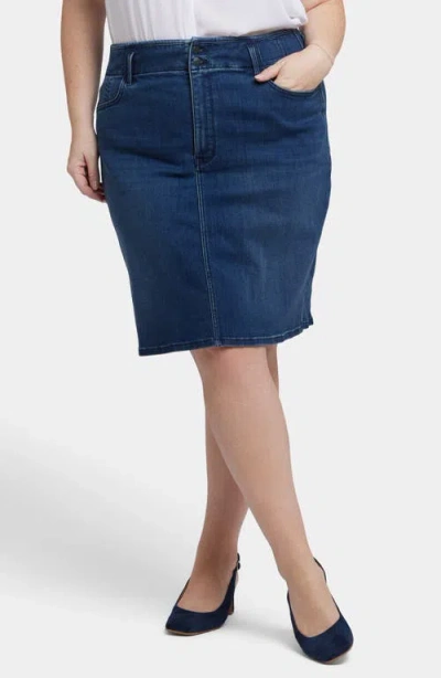 Nydj Hollywood Denim Skirt In Ibiza Blues