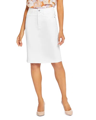 Nydj Hollywood High Rise Skirt In White