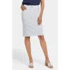 Nydj Hollywood High Waist Denim Skirt In Palencia Stripe