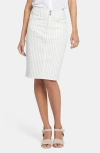 Nydj Hollywood High Waist Skirt In Beachcruisestripe