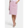 Nydj Hollywood High Waist Skirt In Pink Nectar