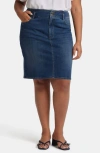 Nydj Hollywood Pencil Denim Skirt In Olympus