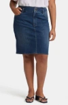 Nydj Hollywood Pencil Denim Skirt In Olympus
