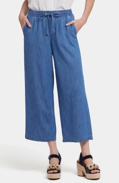 NYDJ NYDJ JAYNE COTTON PULL-ON ANKLE WIDE LEG JEANS