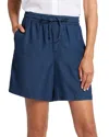 Nydj Jayne Denim Ankle Wide Leg Drawstring Shorts In Multi