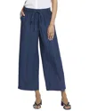Nydj Jayne Womens High-rise Tencel Wide Leg Pants In Blue