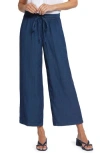 Nydj Jayne Womens High-rise Tencel Wide Leg Pants In Indigo Ocean
