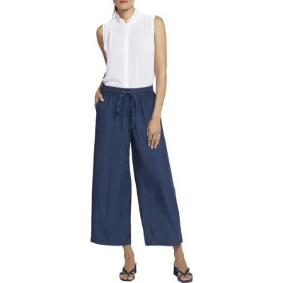 Nydj Jayne Womens High-rise Tencel Wide Leg Pants In Multi