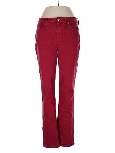 Pre-owned Nydj Jeans In Burgundy