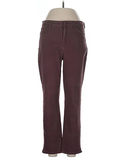 Pre-owned Nydj Jeans In Burgundy