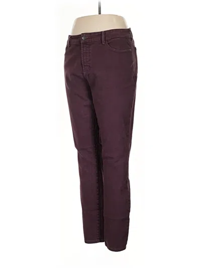 Pre-owned Nydj Jeans In Burgundy