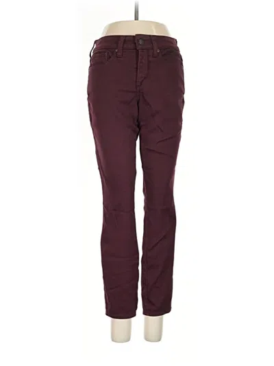 Pre-owned Nydj Jeans In Burgundy