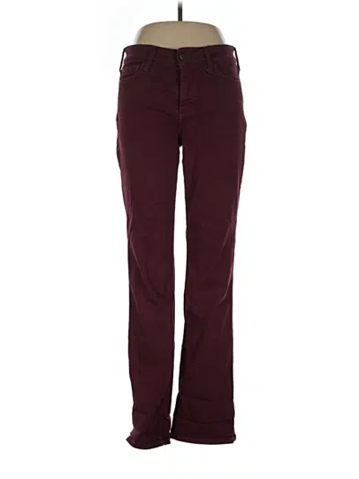 Pre-owned Nydj Jeans In Burgundy
