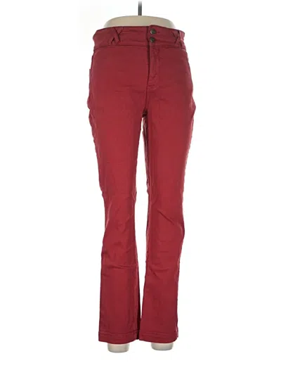 Pre-owned Nydj Jeans In Burgundy