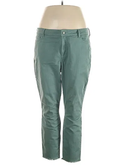 Pre-owned Nydj Jeggings In Green