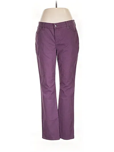 Pre-owned Nydj Jeggings In Purple