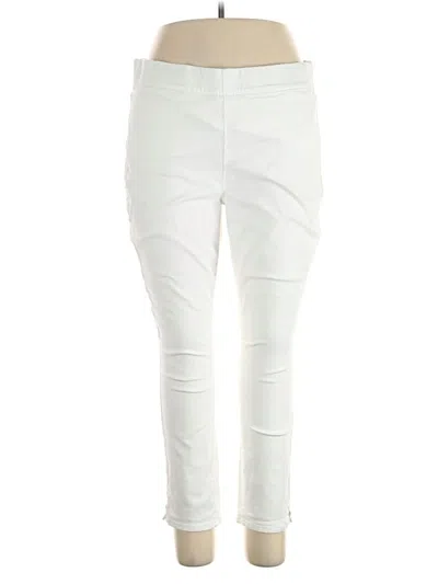 Pre-owned Nydj Jeggings In White
