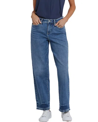 Nydj Jemma Rainbow Blue Barrel Jean