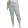 Nydj Joni High Waist Capri Jeans In Green