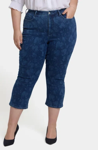 Nydj Joni High Waist Relaxed Capri Jeans In Indigo Bellafontaine
