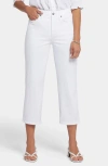 Nydj Joni High Waist Relaxed Capri Jeans In Optic White