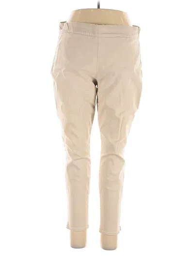 Pre-owned Nydj Khaki Pant In Brown