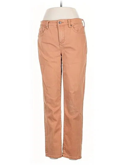 Pre-owned Nydj Khaki Pant In Brown