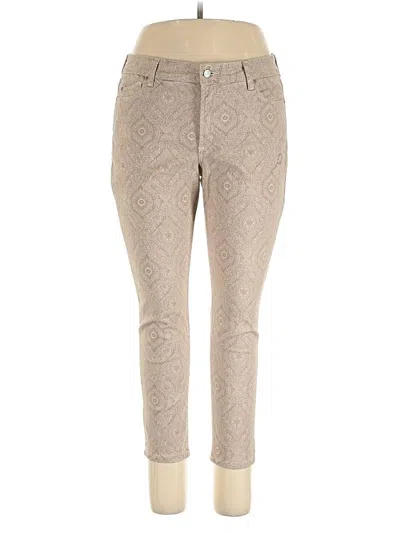 Pre-owned Nydj Khaki Pant In Brown