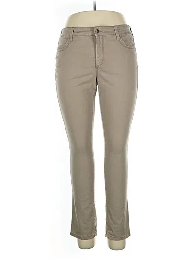 Pre-owned Nydj Khaki Pant In Brown