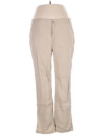 Pre-owned Nydj Khaki Pant In Brown