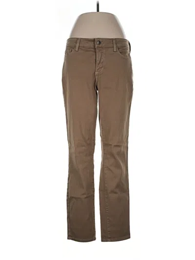 Pre-owned Nydj Khaki Pant In Brown