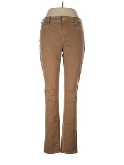 Pre-owned Nydj Khaki Pant In Brown