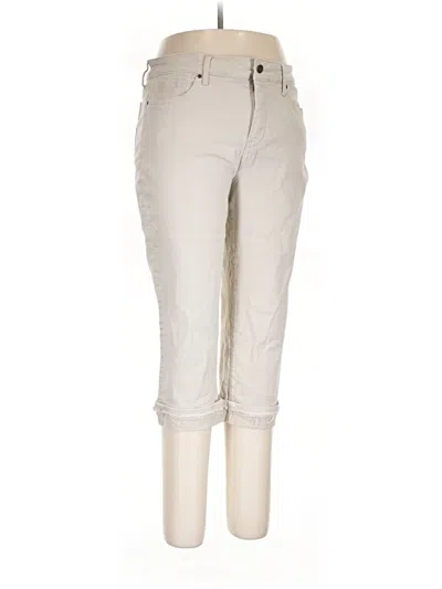 Pre-owned Nydj Khaki Pant In Ivory