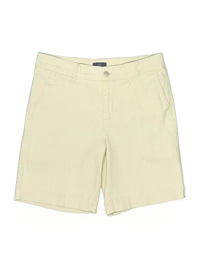 Pre-owned Nydj Khaki Shorts In Ivory