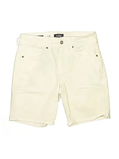 Pre-owned Nydj Khaki Shorts In Ivory