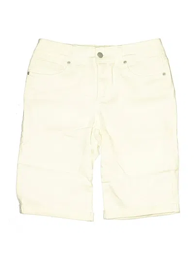Pre-owned Nydj Khaki Shorts In Ivory