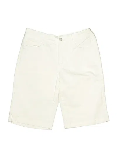 Pre-owned Nydj Khaki Shorts In White