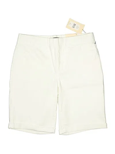 Pre-owned Nydj Khaki Shorts In White