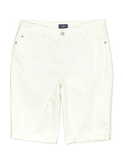 Pre-owned Nydj Khaki Shorts In White