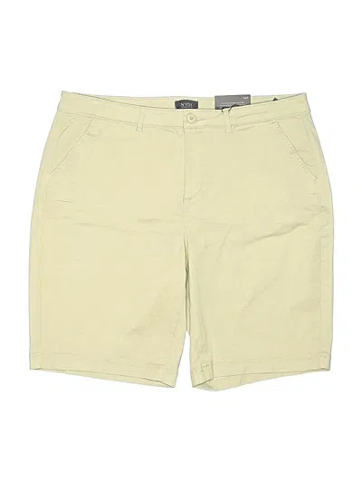 Pre-owned Nydj Khaki Shorts In Yellow