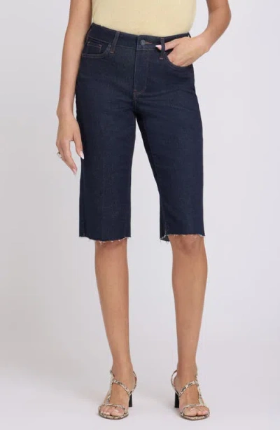 Nydj Kristie '80s Denim Bermuda Shorts In Blue