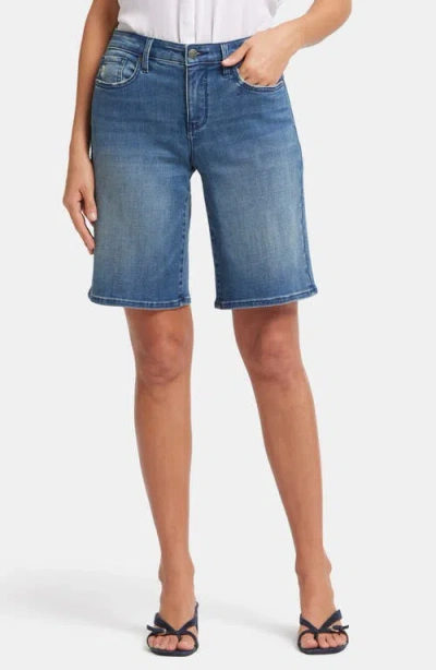 Nydj Lilly Boyfriend Denim Shorts In Cascade Wave