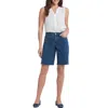 Nydj Lilly Boyfriend Womens Frayed Hem Denim Denim Shorts In Multi