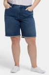 Nydj Lilly Fray Hem Denim Shorts In Rio Rapids